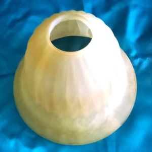 Thick glass Tuscany fluted chandelier or lamp globe